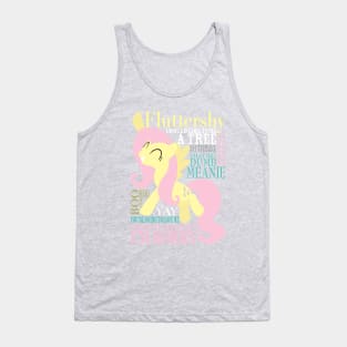 Many Words of Fluttershy Tank Top